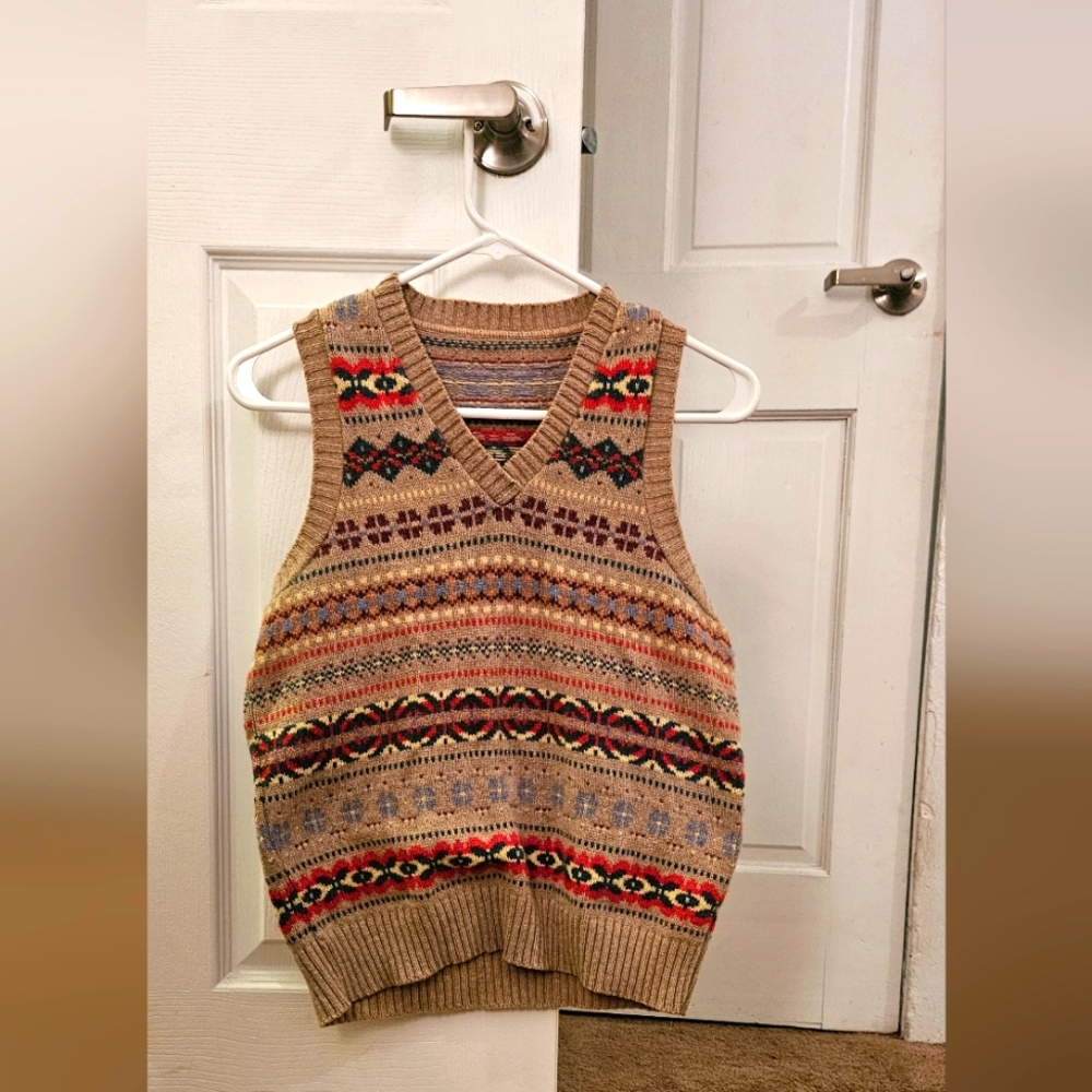 Wool sweater vest